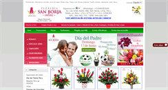Desktop Screenshot of floreriasb.com.pe